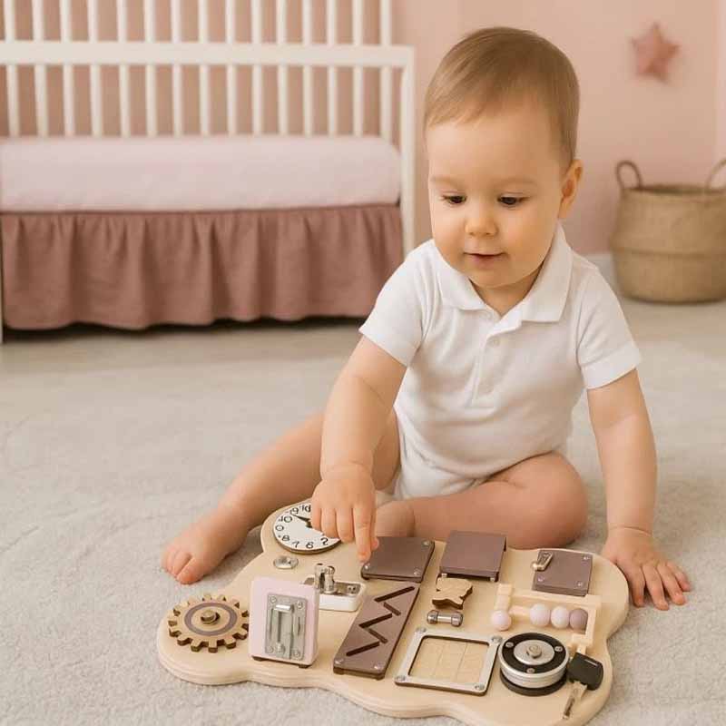 lesena montessori izobraževalna plošča