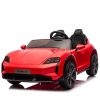 otroški avto porsche taycan turbo s rdeči