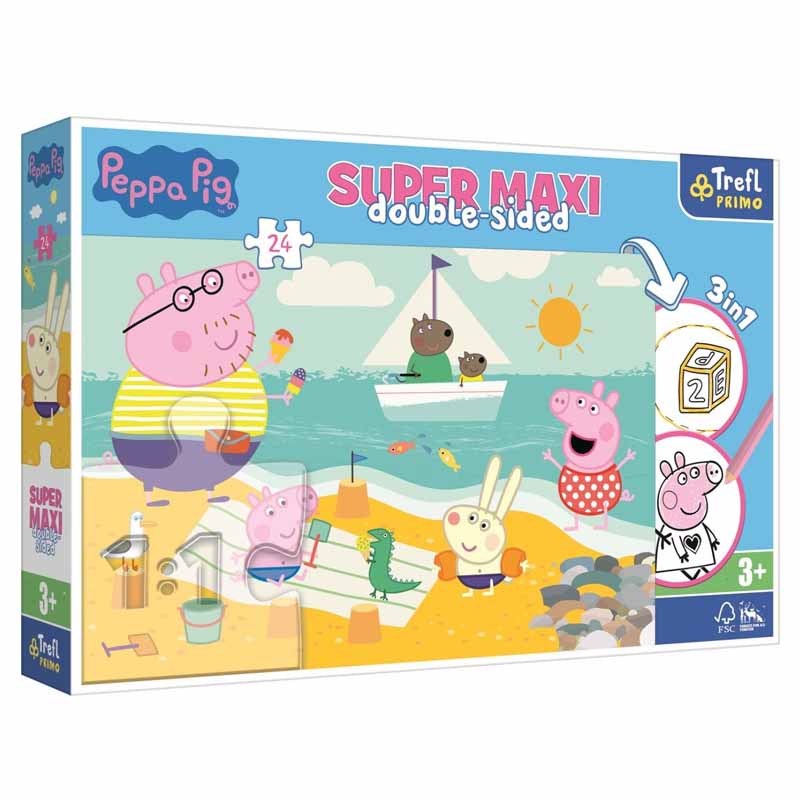 Trefl Super Maxi sestavljanka Peppa Pig