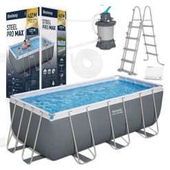 Montažni bazen Bestway 412x201x122 cm s filtrsko črpalko na pesek